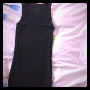Black tank top